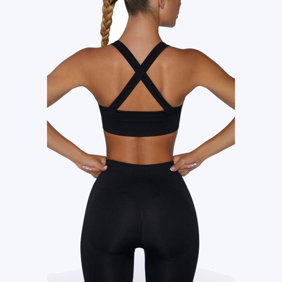 Bo+Tee Super Sculpt Cross Back Sports Bra XS - Picture 2 of 6